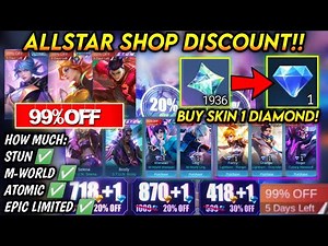 ALLSTAR SHOP DISCOUNT 99%! PROMO DIAMOND ML 2023 (TUTORIAL)! - MLBB
