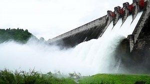 Dam Releasing Water Power Hydroelectric Power Stock Footage Video (100% Royalty-free) 1055881346 | Shutterstock