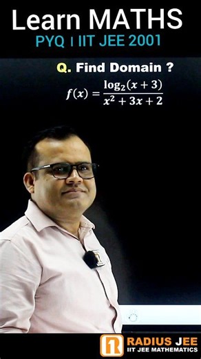 Calculating Domain of function IIT JEE 2002 । Learn Class 11 Class 12 JEE Main and Advance Maths by Er. Gyanesh Rai Sir । #trending #trendingreels #viralreels #insta #instagood #instagram #instadaily #instalike #instareels #instareel #reels #integration #class12 #jee #jeemain #jeeadvanced #maths #explore #integral #math #mathematics #problemsolving #learning #study #studytips #ncert #education #reelsinstagram #calculus #mathstricks Radius JEE Coaching Radius JEE Upscgetway Iitjee | Gyanesh Rai