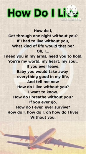 How Do I Live - LeAnn Rimes (Lyrics) #lyrics #music #song