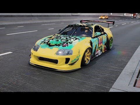 Modded Cyberpunk 2077 | Toyota Supra MK4 Highway Showcase | RTX 5090 + 8K Graphics On Cloud PC