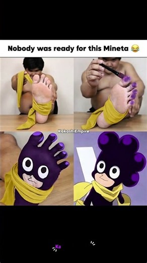 How To Cosplay Mineta 😂 #minorumineta #myheroacademia #cosplay #foot #memes #funny #animeshorts