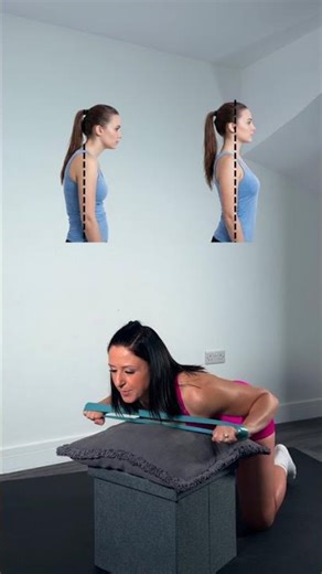 Fix Rounded Shoulders & Upper Back Weakness 🔥 Band Exercise for Better Posture