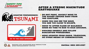 8.1K views · 299 reactions | Davaoeños! Here are the tips for Disaster Preparedness. Watch the video. Remember this and stay #DisasterSmart #LigtasAngMayAlam #DisasterPreparedness #CityInformationOffice #DavaoCityDRRMO | Davao City Disaster Risk Reduction and Management Office | Facebook