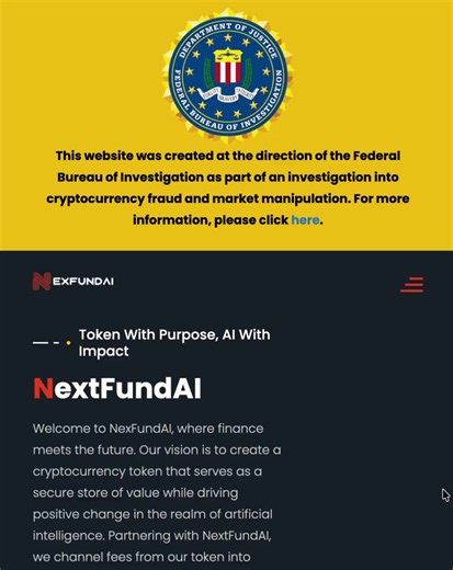 The FBI literally built a FAKE CRYPTO token to catch SCAMMERS.. and EVERYONE fell for it.The token was called NexFundAI.It had everything a REAL project has: a token, website, whitepaper, tokenomics, 100 billion supply, and promises of passive income.Except none of it was real.Behind the scenes, the “founders” were undercover FBI agents trying to catch market makers who say YES to pumping it.According to DOJ, several firms agreed.1. Gotbit - The FBI asked how fast they could push NexFundAI’s vol
