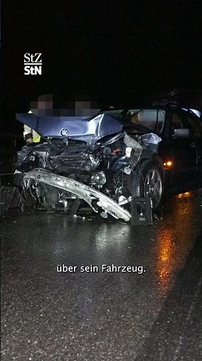 Esslingen district: BMW driver loses control in the rain and crashes into guardrail