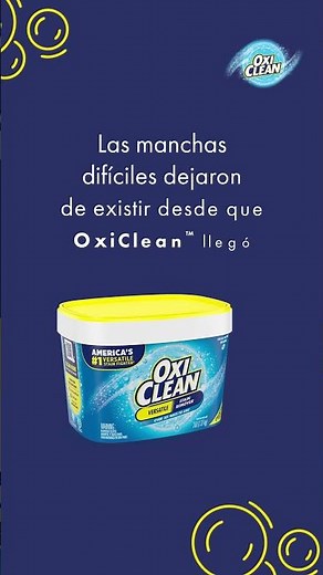 Solo necesitas OxiClean™ para sacar las manchas difíciles.