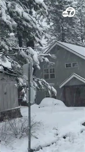 Lake Tahoe area covered in fresh powder after Northern California storm