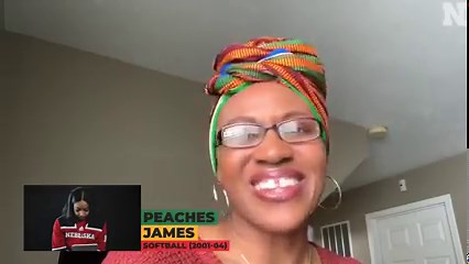 6K views · 119 reactions | Nebraska Hall of Fame pitcher Peaches James made history during her time with the Husker softball program (2001-04). Courtney Wallace narrates her story and has a special message awaiting her. #NCAASoftball #BHM x  Husker Softball | NCAA Softball | Facebook