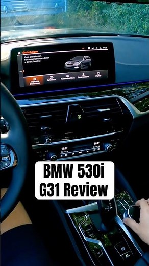 BMW Infotainment System iDrive G31 530i Review