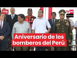 Presidente Jerí participa en ceremonia por aniversario del Cuerpo General de Bomberos