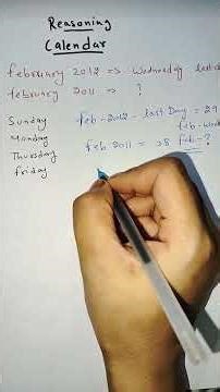 Calendar #reasoningtricks