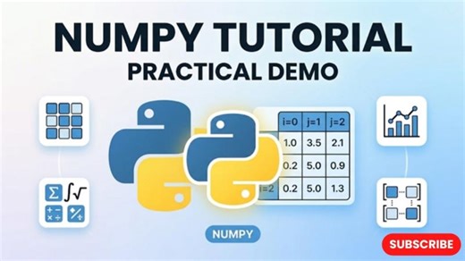 Complete NumPy Tutorial in Python 🚀 | Basics to Advanced with Practical Examples | SK Uma