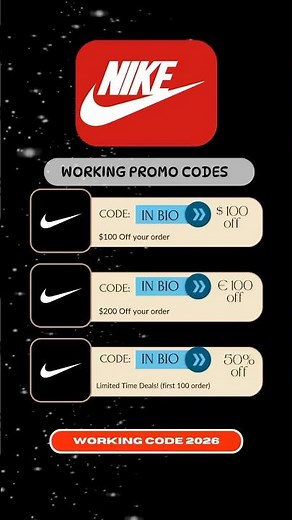 New Working Nike Promo Codes 2026 | How to get Nike Discount & Coupon Codes