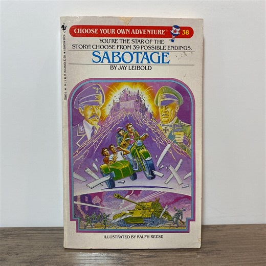 Choose Your Own Adventure #38 Sabotage Paperback Chapter Book - Etsy