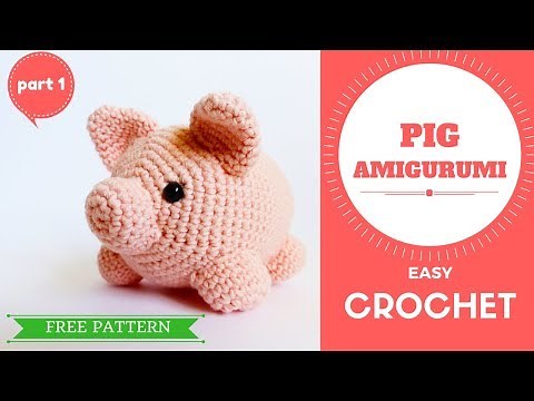 Crochet Animals Little Piggy Amigurumi Tutorial - Part 1 - Craft Detonation