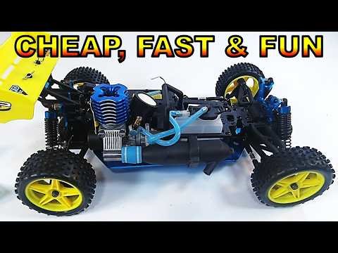 Nitro RC CAR Top Speed Test - HSP Backwash 94166 Unbox & First Run