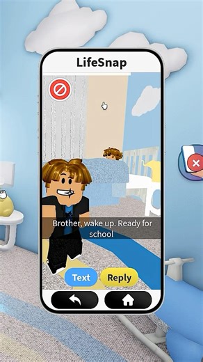Roblox Snapchat Trolling 😂👽 Big Bro Wants To Go School At Midnight #funny #robloxmemes #meme