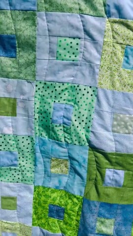 Blue and Green Baby Quilt - Etsy