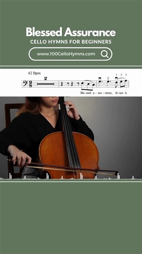 Blessed Assurance (Cello Hymn Tutorial for Beginners) - https://100cellohymns.com/b/KTFSg - #hymns #cello #violoncello #celloplayer #cellos #cellomusic #100cellohymns #hymns #hymninstrumental #hymnsinworship #hymnsingalong #worshipmusic #worship #praiseandworship #blessedassurance #blessedassurancejesusismine #blessedassurance🙌🙏🏻