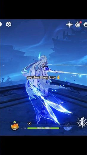 Prettiest bug on skirk 😍 #genshin #genshinimpact #columbina