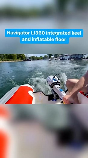 Testing an ePropulsion Spirit 1.0 Plus on a rare Navigator LI360 with a low pressure integrated inflatable floor and keel. Due to its aerodynamic contour, it glides on waves like on butter 🧈 Excellent performance even with a 3hp electric motor. Had some really fun time recording this ☀️#inflatableboat #dingy #tender #sailingcanada #boating #navigator #epropulsion #torontoisland #toronto | Navigator Boats North America