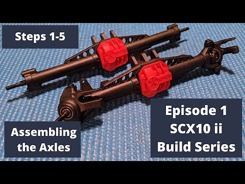 Axial SCX10 ii Kit Build | Assembling the Axles (Steps 1-5)