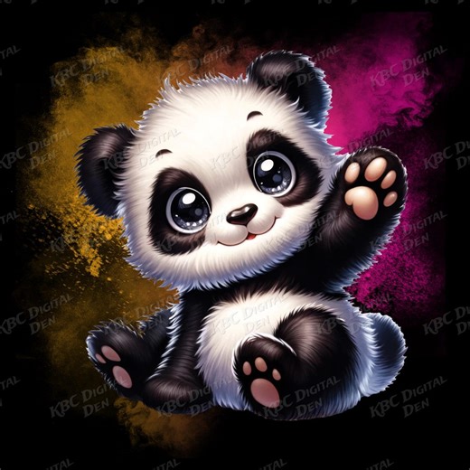 Cute Panda PNG Bundle, Digital Download - Etsy