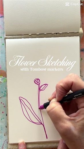 Simple Foxglove Contour Drawing Anyone Can Try #shorts