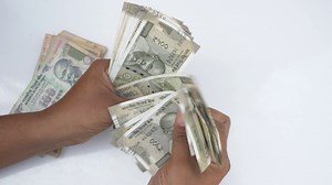 Indian Rupee Notes Counting With Human Hand Stock Footage SBV-338773442 - Storyblocks