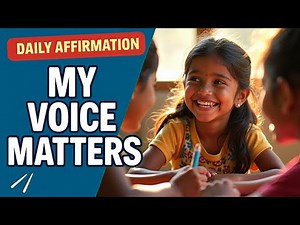 My Voice Matters – Positive Affirmation Song for Kids | SEL & Confidence Building