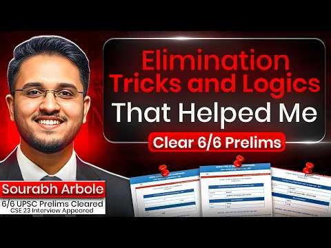 6/6 UPSC Prelims Cleared — The Exact Elimination Tricks & Logic I Used