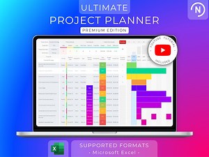 Multi-project Planner | Automatic Gantt Chart | Task Manager | Budget Cost Tracker | Schedule Template (excel) - Etsy