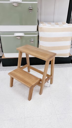 Raine Page | ♥ Target Finds • Deals & Must-Haves on Instagram: "This step stool has been sold out online for FOREVER!! I thought I would NEVER see it at Target 🎯 BUT today was my lucky day! It’s sooo pretty & well-made! Have you spotted this step stool yet? #kitchenorganization #stepstool #pantryorganization #pantrydesign #pantrygoals #hearthandhandwithmagnolia #joannagaines @joannagaines #target #targethomedecor #targethome #targetdecor #targetlove #butlerspantry"