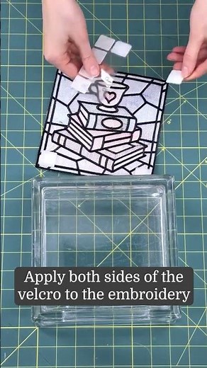 How to Adhere Machine Embroidery Designs to Glass Blocks