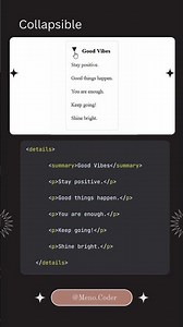 Collapsible HTML #coding #htmlcss #cssanimation