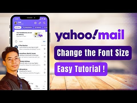 How to Change Font Size in Yahoo Mail !