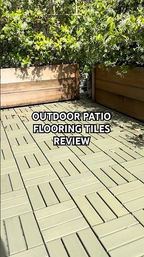 Outdoor Patio Upgrade You NEED 🌿 | Snap-Together Acacia Deck Tiles