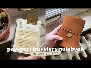 my updated passport travelers notebook setup ✸ functional bullet journal