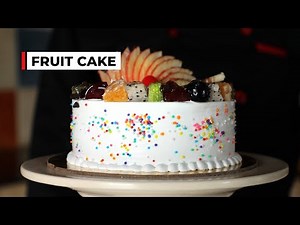 How to decorate a delicious Fruit Cake | Best Fruit Cake Design | Bakingo