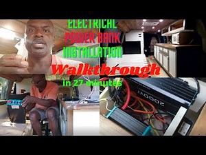 GMC Van conversion electrical installation, and connection walkthrough