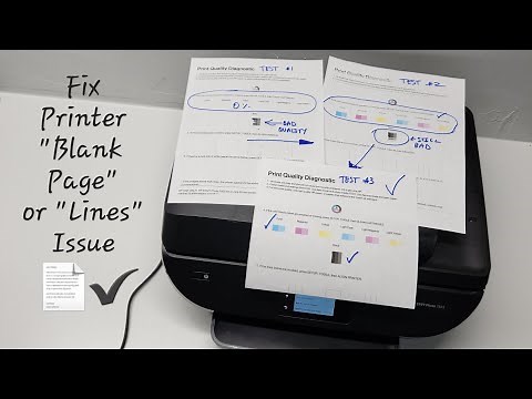 Fix Missing Color or Lines on Page HP ENVY 7855 7155 7858 Printer Nozzle Cleaning
