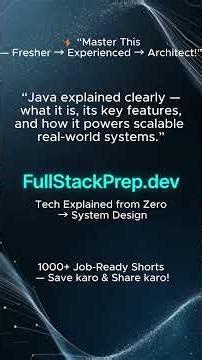 "Java Key Features Explained in 60 Seconds | Why Java Still Dominates!" #coding #csharp #developer