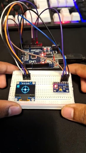 Arduino Water Level Indicator using MPU6050 🔧 #arduino #diy #electronics #arduinouno #shorts