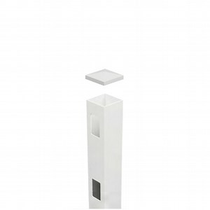 1 Way PVC Post (End Post) Semi Privacy - 102mm x 102mm x 1900mm Long. Includes Slimline Post Cap