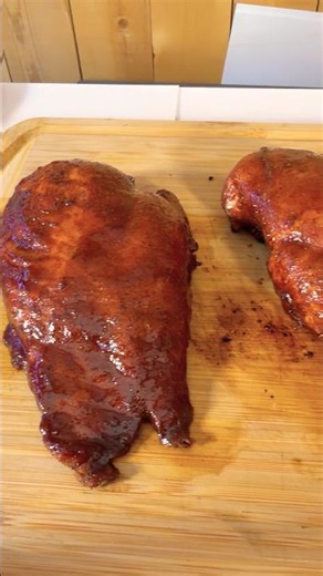 Smoked bbq chicken breast on pit boss pellet grill #pelletgrill #chicken #pelletgrill #bbqchicken