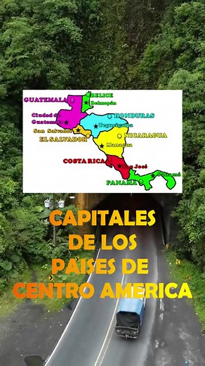 Estas Son las capitales de los Paises de Centro America #centroamerica #honduras #elsalvador #guatemala #costarica #nicaragua #panama #guatemala🇬🇹 #belize