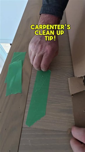 Aron Jones on Instagram: "Friday fun the #carpenteredition I don't know any Carpenters that actually enjoy cleaning up (maybe @kelseyspencer_ does). Here is a quick tip to get rid of that pesky residue that gets left behind. This isn't a new trick , but many still don't know it! I hope this makes your tape clean up a little more enjoyable. #apprenticeshipisanobligation #builder #carpenter #lovewhatyoudo"