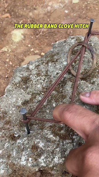 This Rubber Band Trick Makes Your Clove Hitch UNBREAKABLE! #knot #ropeknot #tricks