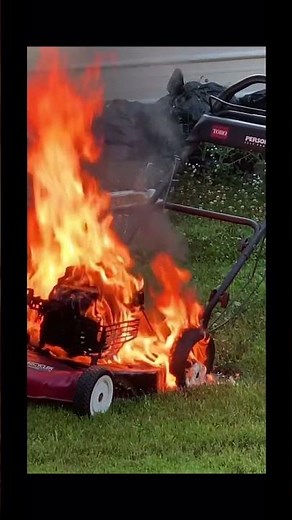 Lawn mower blows up while used!